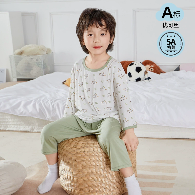 Комплект детского нижнего белья Летний класс Ice Dorla Youcs Модаль Воздушный костюм Домашний костюм Anyang Детская одежда