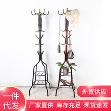 义乌市场铁艺衣帽架客厅门口卧室挂衣架复古简易挂包落地挂衣架