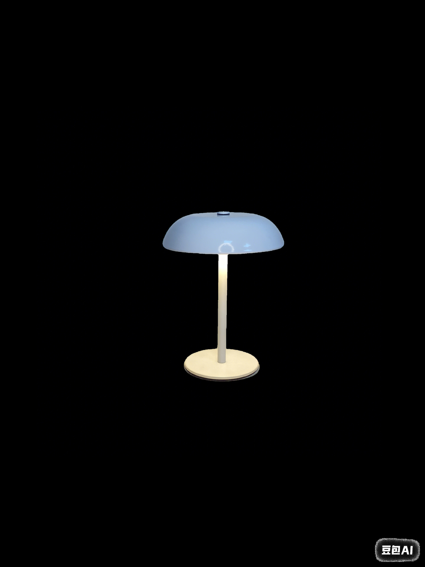 Lámpara nocturna recargable con diseño de hongo y control táctil