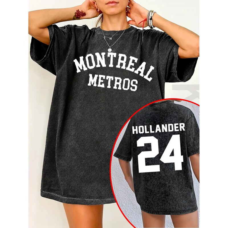 【European Size Cotton T-Shirt】Montreal Metropolitan Hollander 24 Hoodie Hockey Romantic Fan Gift 【European Size Cotton T-Shirt】Montreal Metropolitan Hollander 24 Hoodie Hockey Romantic Fan Gift