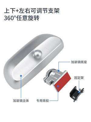 Large field of view rear view auxiliary mirror, Mirror, Car Reversing Rearview Mirror, Dual