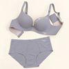 Underwear with letters, wireless bra, bra top for breastfeeding, supporting set, simple and elegant design