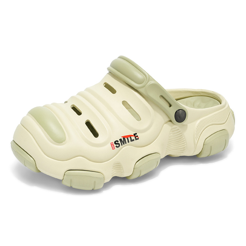 Zapatos con agujeros de talla grande transfronterizos para hombre 2025 nuevo estilo pisando mierda zapatillas de personalidad Baotou zapatos de playa de verano