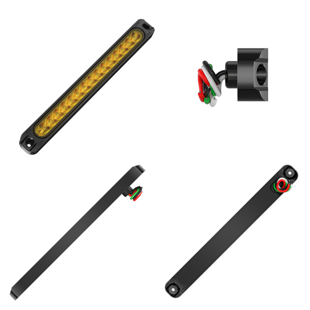 High Brake Light Tail Light Car Truck Truck Trailer 12V24V Universal 15Led Flash Light Running Water Light