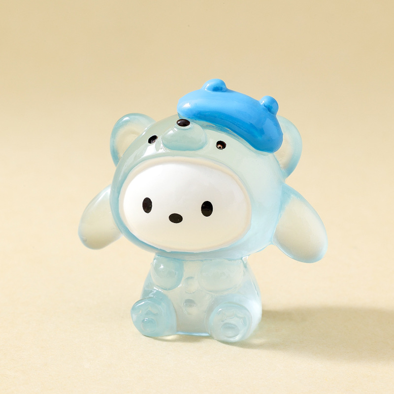 漫画発光クマサンリオかわいい人形樹脂工芸品小さな装飾品ライブブロードキャストブラインドバッグ卸売|undefined