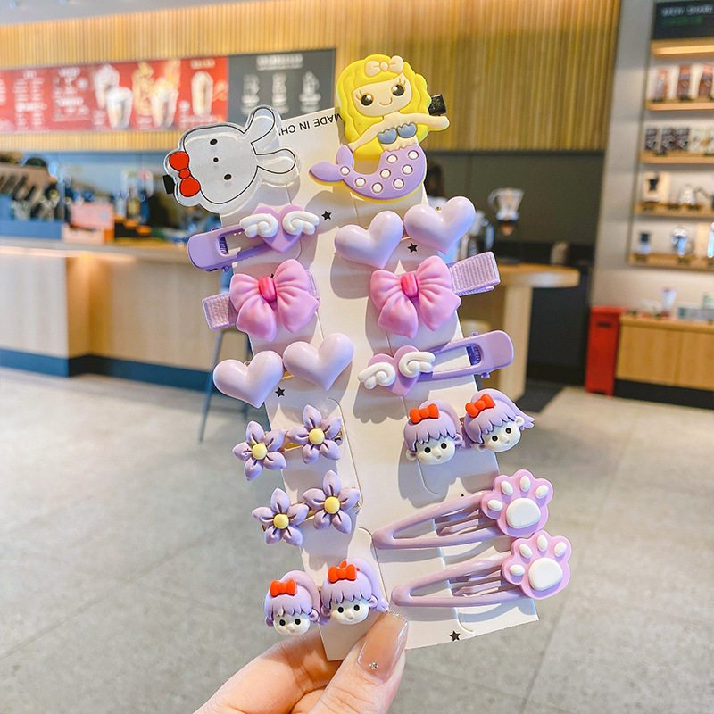 子供用ドーパミンヘアピン、赤ちゃん用可愛いヘアピン、前髪クリップ、女の子用BBクリップ、ヘアアクセサリー、リボンヘア飾り|undefined