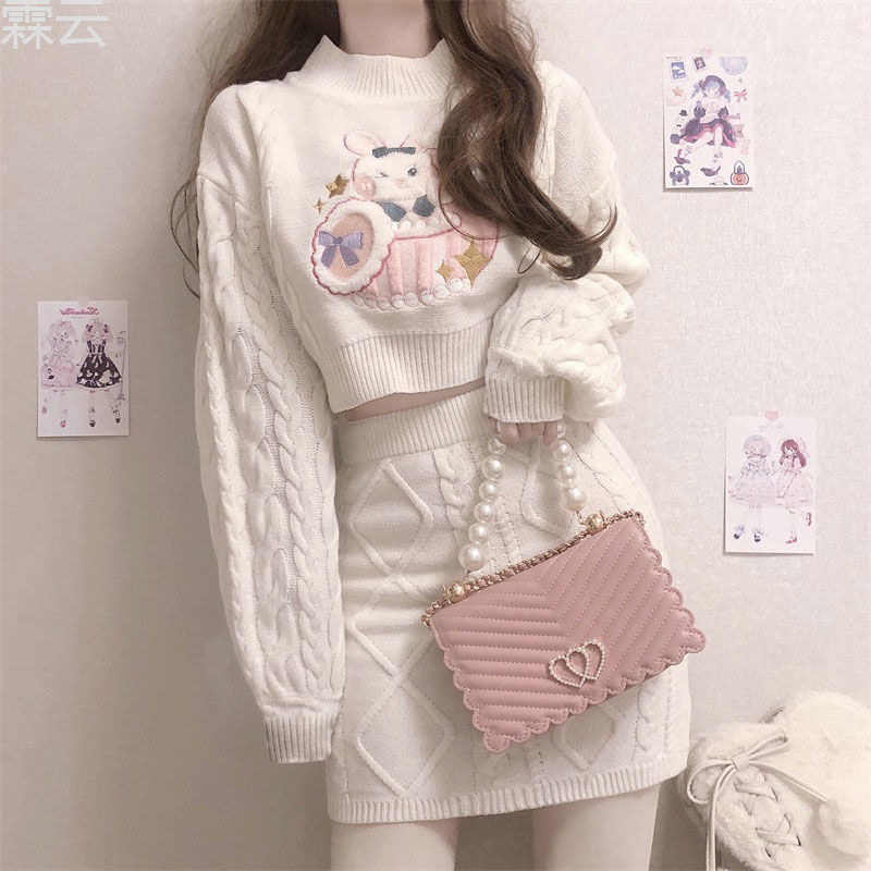 Japanese sweater with pigtail