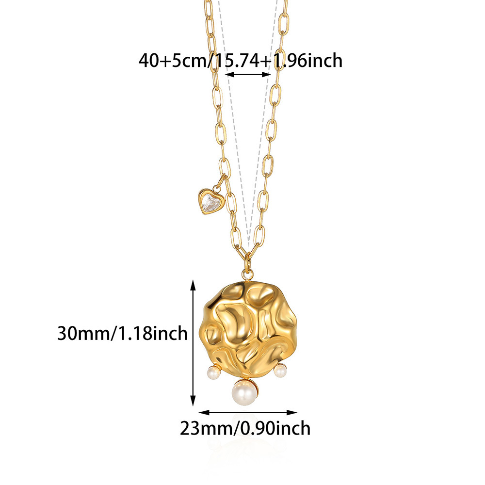 9g Weight 0.03µm-0.05µm Gold Plating Thickness PVD Coated Gold Plating Process Lobster Trigger Clasp Closure Clasp Closure Type 18K Real Gold Plated Plating Material 304 Stainless Steel Pendant Material Pearl, Zircon Inlay Material Pendant Necklace Classification 304 Stainless Steel Chain Material Paperclip Chain, ball chain, cable chain Chain Type 1 Piece Quantity Casual, Daily Occasion 304 Stainless Steel Material Sun, Flower, Bow Knot Pattern Unisex Gender IG Style Style Waterproof Non Tarnish, Three-dimensional, Inlay, Hypoallergenic Craft Gold Color PVD Coated Real Gold Plated Sun Flower Bow Knot 304 Stainless Steel IG Style Waterproof Non Tarnish 304 Stainless Steel Lobster Trigger Clasp Closure Pendant Necklace 14