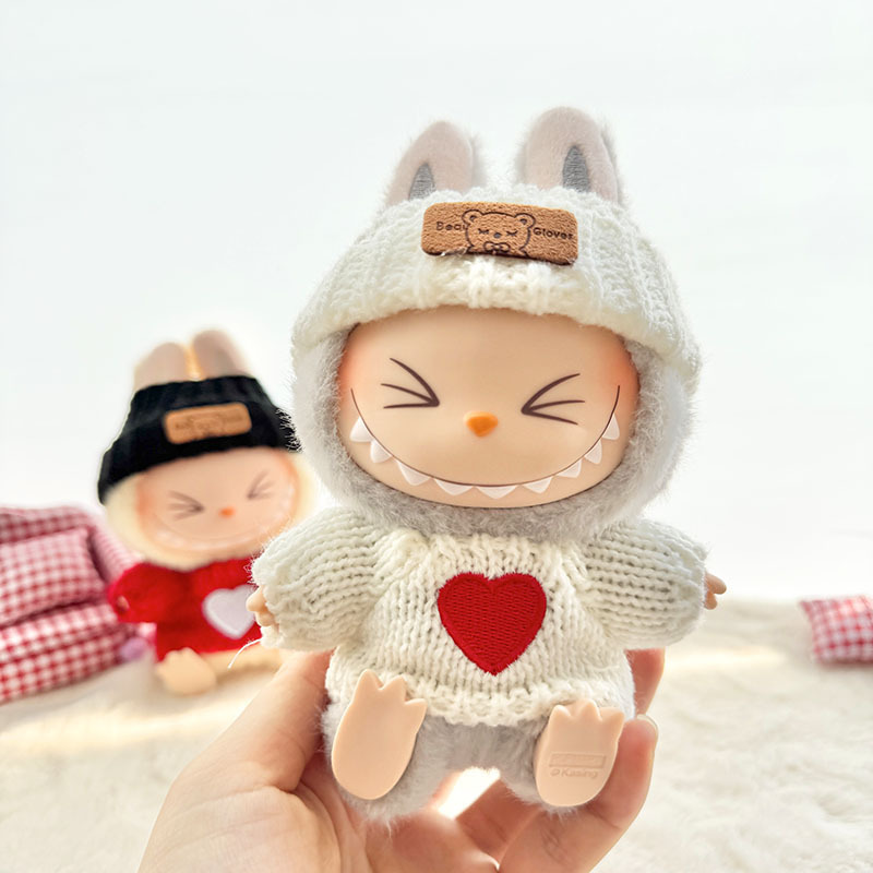 仅衣服] 一/二代La布布衣服挂件拉布布坐坐派对娃衣挂件草莓熊萌|undefined