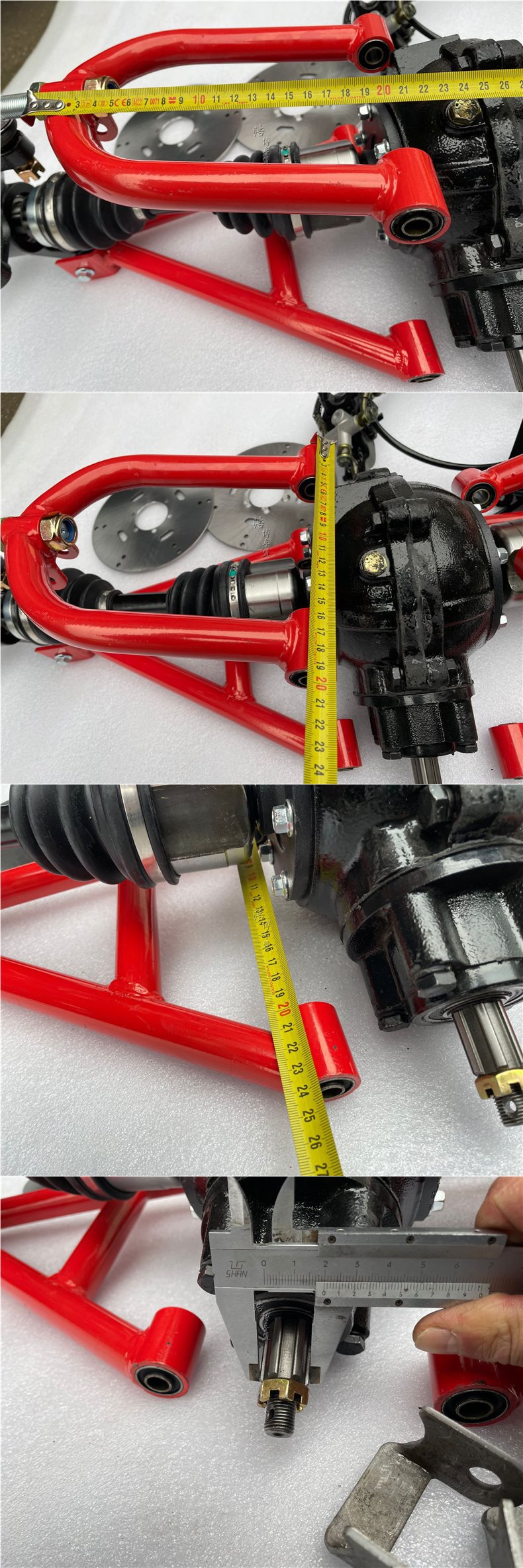 Modified Go-Kart Parts, Atv Four-Wheel Drive Front and Rear Independent Suspension System, Gear Box, Rocker Arm, Fork Flange
