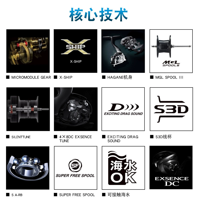 Шимано 22exSence DC Drop Wheel Drop Electronic Both Electronic Bad Sao Yinyuki Vote for Japan's Lower Run
