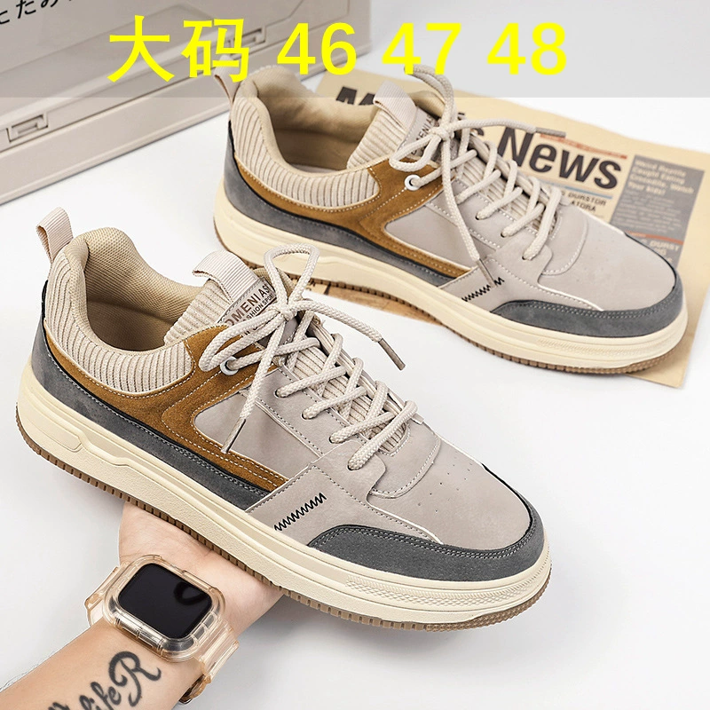 2024 Осенние кроссовки очень большого размера 45 Водонепроницаемая нишевая модная обувь 46, оригинальная мужская обувь 47, расширенная повседневная спортивная обувь 48
