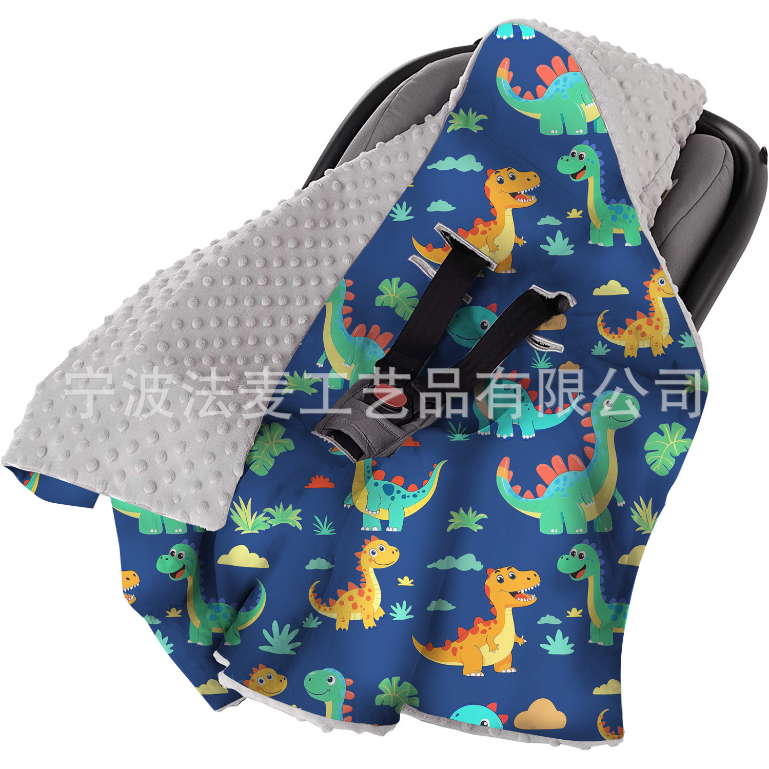 Cross-Border Hooded Baby Blanket Multifunctional Baby Basket Blanket Double-Sided Newborn Beanie Velvet Swaddling Towel