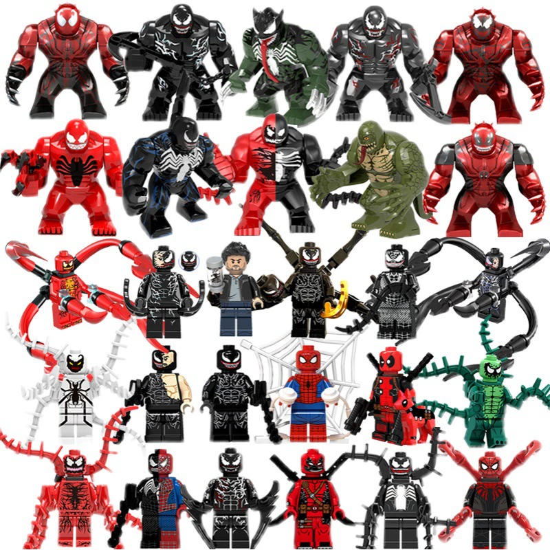 Lego, heroes, constructor, wooden man, minifigures, Marvel, Spiderman