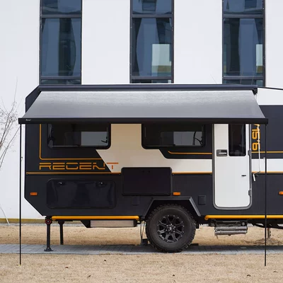 Tent for Maxus Quanshun — Avtomobil yan çətirləri - black-flashlight-integrated-fabricsize-can-be-customized-1510m