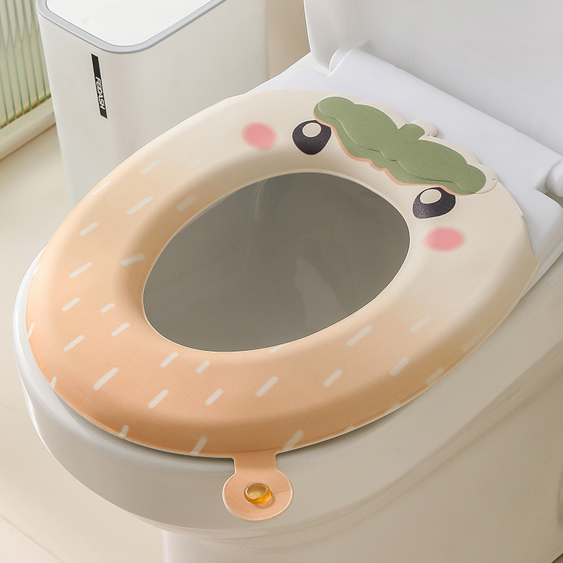 香水トイレマット漫画イチゴ四季ユニバーサル新しい防水便座粘着消臭トイレマット|undefined