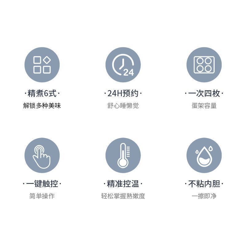 德国煮蛋器蒸蛋器多功能自动断电家用小型迷你宿舍煮鸡蛋早餐神器|undefined