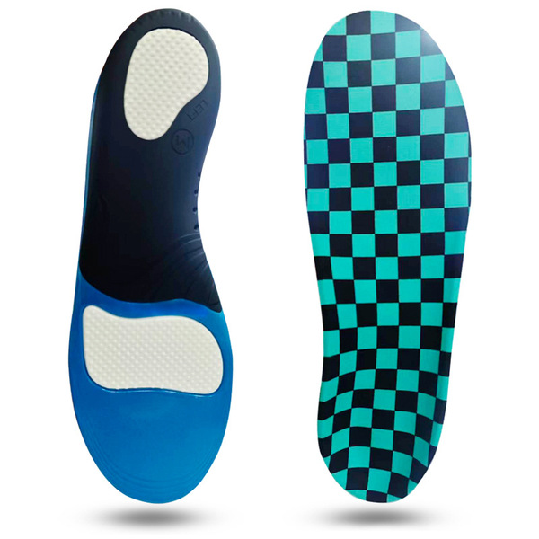 corrective shock-absorbing insoles
