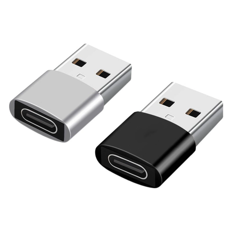 Адаптер Type-C (гнездо) на USB 2.0 OTG для мобильных телефонов, гарнитур, с поддержкой быстрой зарядки PD и конвертером TPC