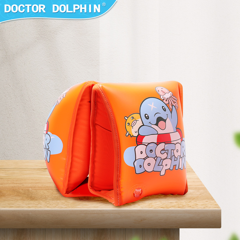 Doctor Dolphin | Anillo de brazo para niños Suministros de natación auxiliares para niños Anillo de brazo inflable Anillo de brazo para niños Anillo de brazo de PVC