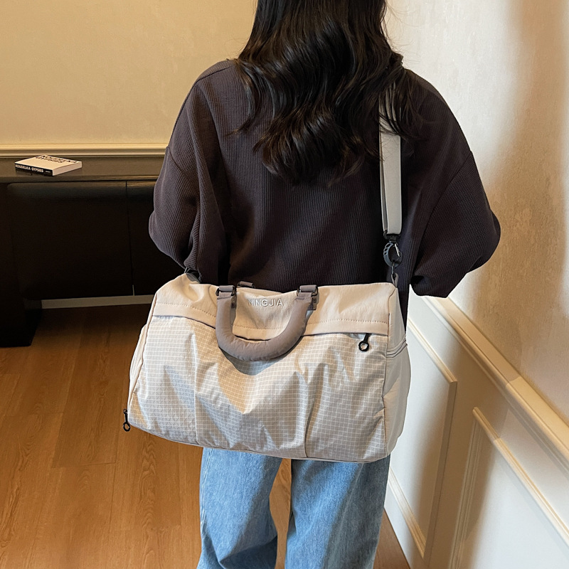 Bolsa de viaje corto para mujeres, bolsa de gimnasio multifuncional, bolsa de movimiento, mano, bolsa de almacenamiento de mala capacidad