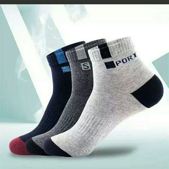 Factory direct socks four seasons universal men's mid-barrel sports sweat-absorbent trend breathable men's socks sports wear-resistant