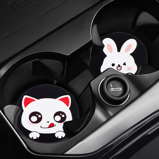 Factory direct new PVC round meal coaster flat printing tea coaster creative car coaster