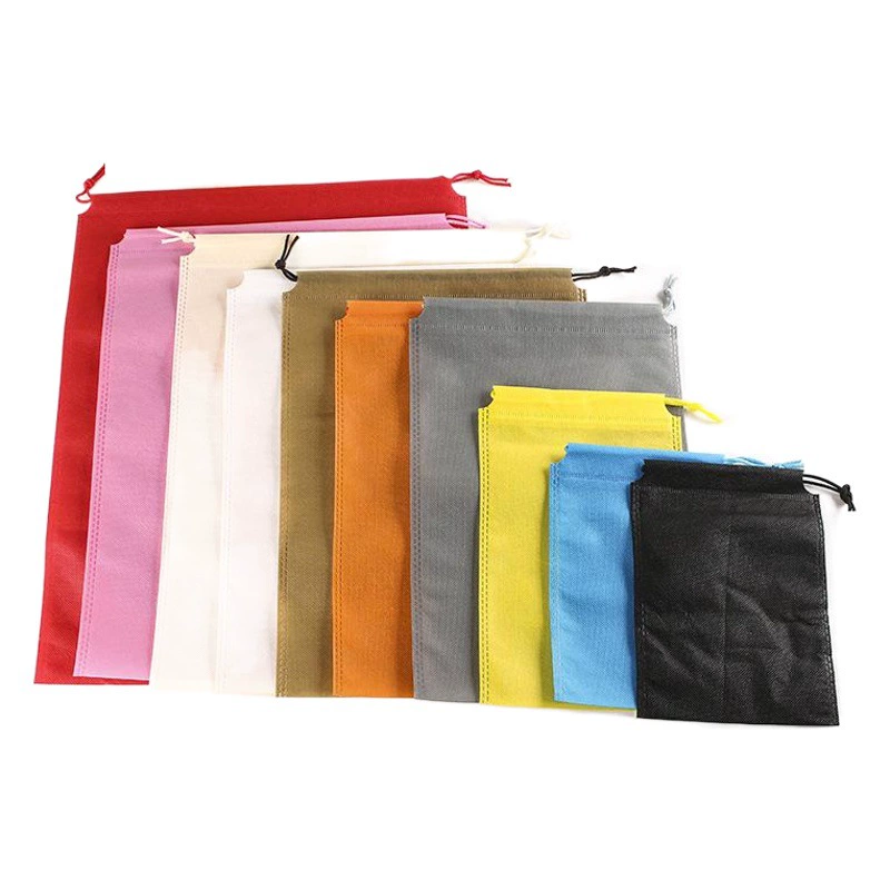 Нетканый материал пачка карманные туфли одежда пылезащитный хранения Упаковка мешок игрушка шнурок мешок в наличии напечатанный логотип