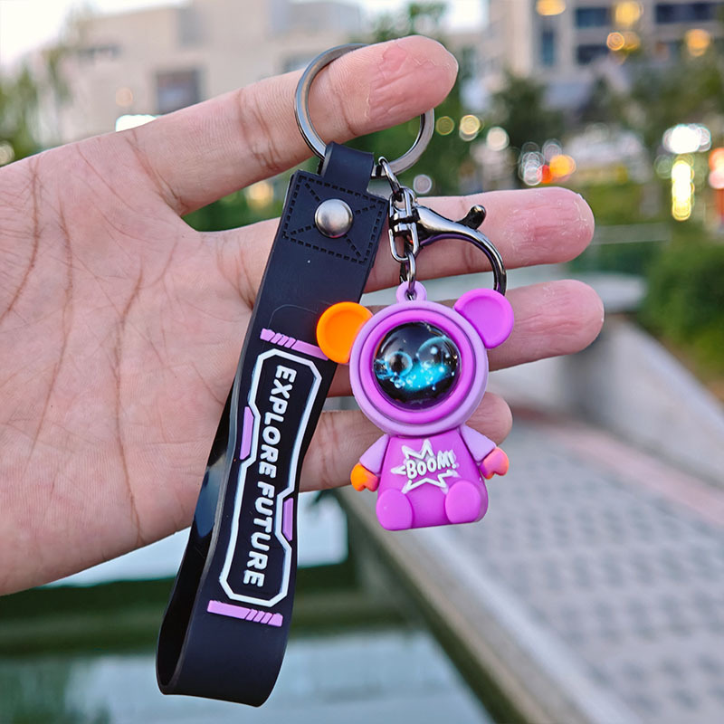 Viaje creativo transfronterizo, muñeca de cielo estrellado, llavero de astronauta, colgante de bolso, decoración de coche, regalo de evento