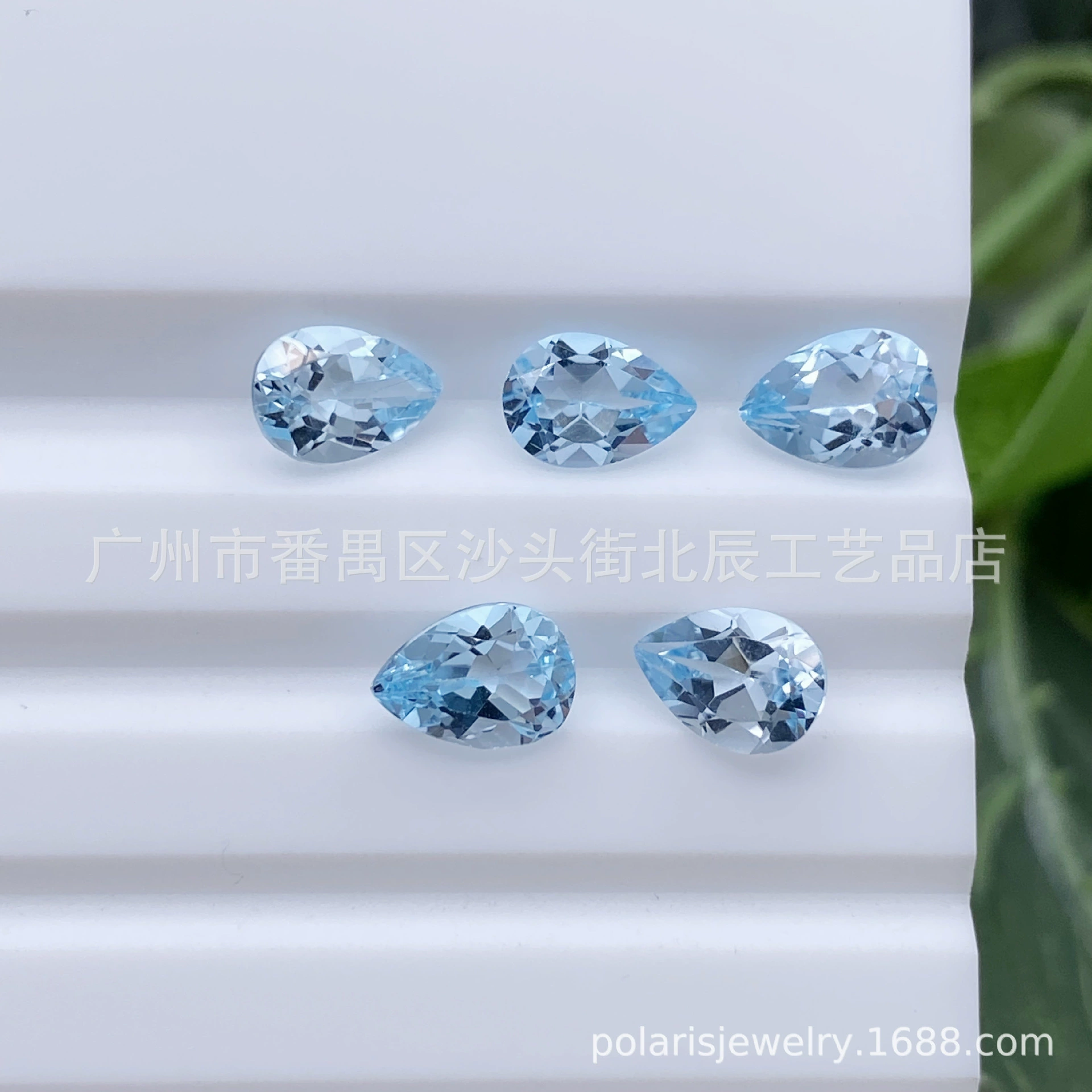 Натуральный голубой кристалл в форме груши/капли 3x4мм-15x20мм, чистый голубой топаз, натуральный драгоценный камень