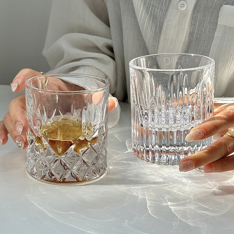 Mesoma ins estilo de fondo grueso cristal whisky Copa Luz de lujo de vino hogar taza de agua vaso de cerveza