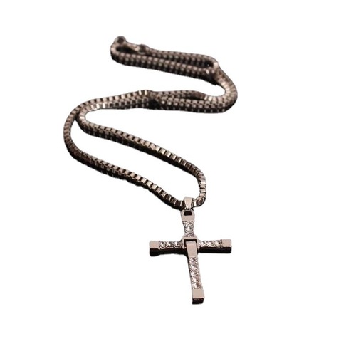 Fast and Furious 7 cross necklace Toledo same style personalized necklace men's European and American pendant jewelry C022