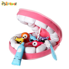 Early education dental plush toys Kindergarten teaching aids dental structure enlightenment cognitive oral bacteriology brushing teeth