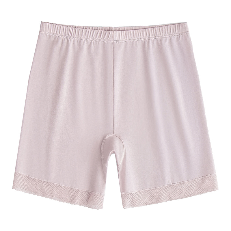 60 algodón Mo mezclado de verano de encaje de las mujeres del vientre de contracción de la cadera de elevación delgada desnuda bottoming anti-curling pantalones de seguridad