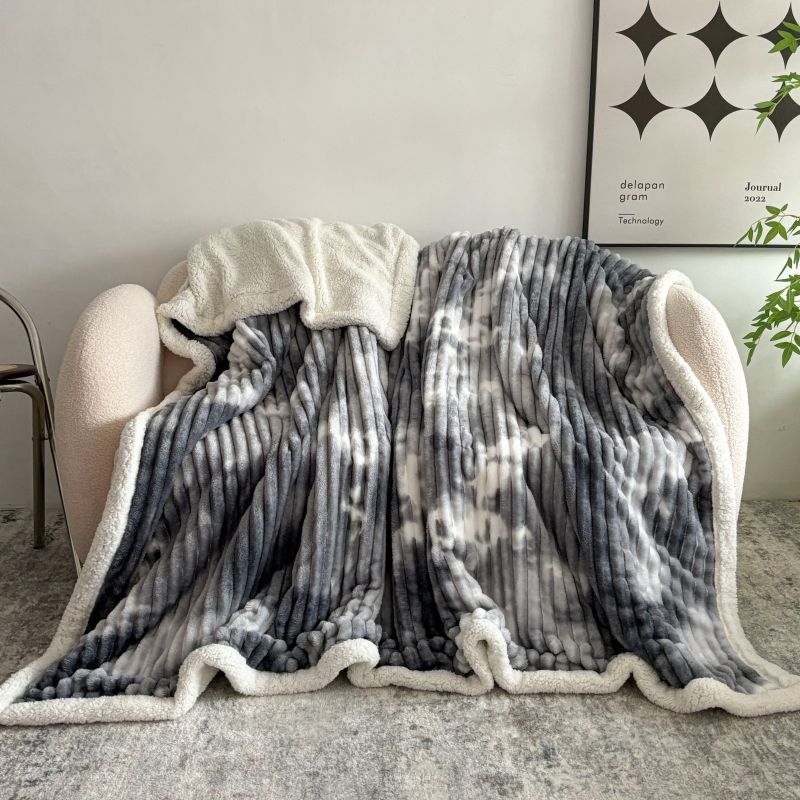 Manta de Franela para Siesta, Doble Capa y Engrosada para Hogar y Oficina image 10