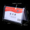 J8 Guest Table Card Double-Sided Card Conference Card V-Shaped Transparent Surname 01 Plastic Table Card Card Table Card Seat Card Position G3