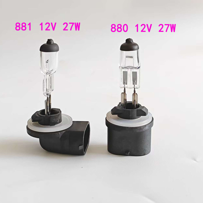 Car Front Headlight Halogen Lamp 881 Fog Lamp 880 Bulb 12V27W Blue Light High Beam Low Beam