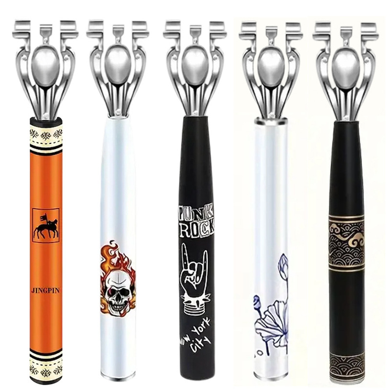 6-Layer Blade Cross-Border Popular Manual Razor with National Style/Hip-Hop Print Razor Handle and 6-Layer Blade Set