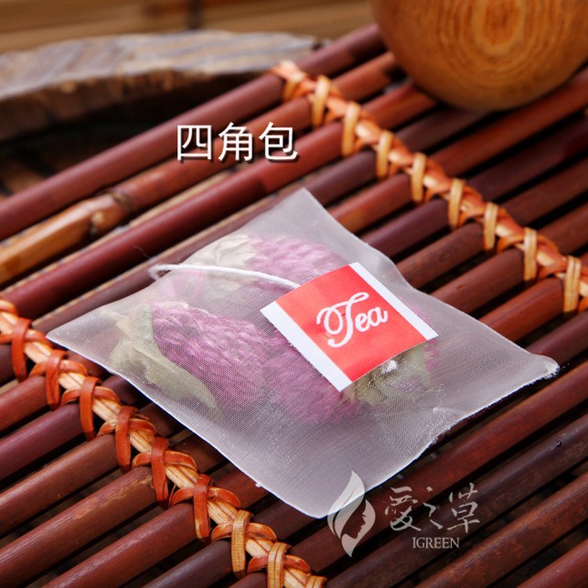 厂家批发无纺布泡茶包装袋 一次性四角茶包袋 反折茶叶过滤袋样品