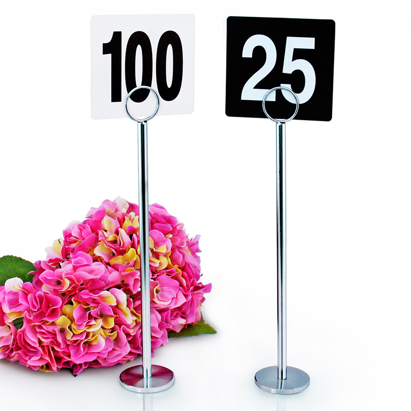 Cross-border table number stand plate table card seat card holder number holder wedding table number stand plate table card holder