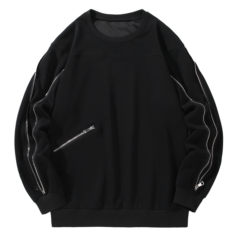 Męska odzież jesień plus rozmiar długi rękaw T-shirt męski luźny gruby męski okrągły dekolt cienki sweter dół koszula otyłość duży rozmiar_voghion.com