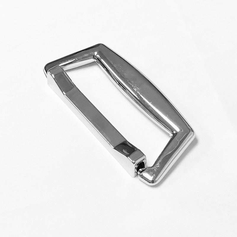 Caja de cuero con manija plateada, caja de cosméticos, manija plana de plástico, caja de aluminio, caja de madera, caja de regalo, accesorios de equipaje con manija