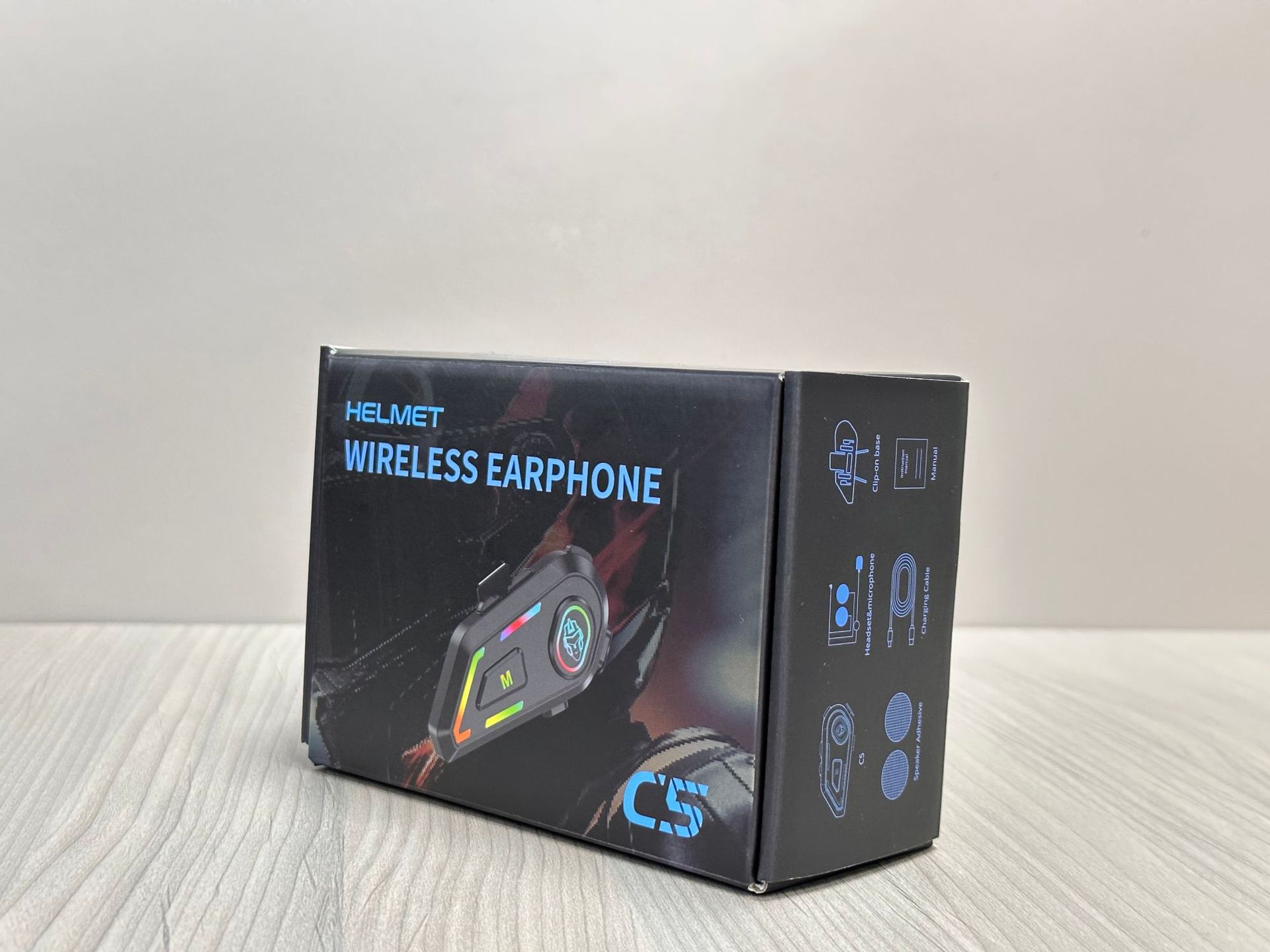 Bluetooth Headset Factory Wholesale Helmet Bluetooth Headset Motorcycle Intercom Waterproof Noise Reduction Cycling Headset Private Model