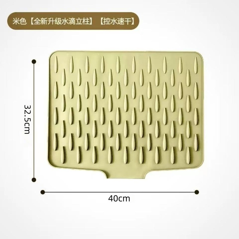 カウンタートップスロープシリコン排水マットキッチン火傷防止断熱ポットマット厚みのあるカウンタートップマット滑り止めまな板固定マット|undefined