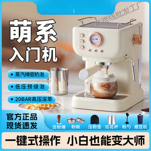 Italian Semi-Automatic Coffee Machine Gold Extraction Pressure System Steam Milk Froth Coffee Machine Wholesale Household Appliances Good