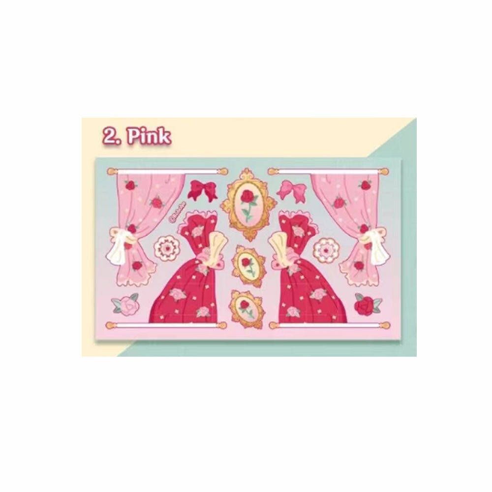 빈티지 커튼 핑크 데코