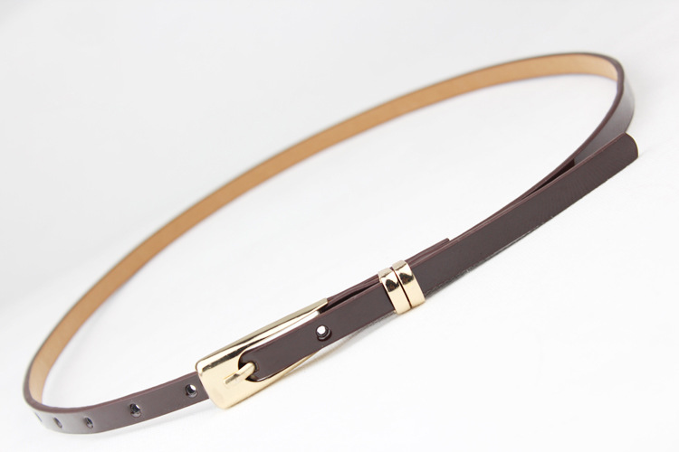 55g Weight Belt Classification 1 Piece Quantity Casual, Daily Occasion Pu Leather, Alloy Material Solid Color Pattern Women's Gender Plating Design Preppy Style, Simple Style Style Preppy Style Simple Style Solid Color Pu Leather Alloy Plating Women's Leather Belts 3