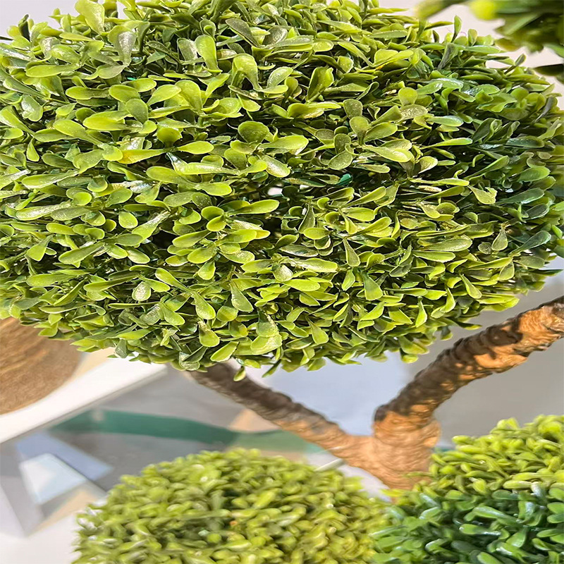 仿真绿植球形植物高度轻奢落地盆栽米兰球假树摆件装饰|undefined