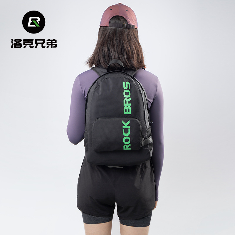 Locke Brothers Folding Backpack Shoulder Sports Bag Outdoor Travel Mountaineering Bag Portable Skin Bag For Men And Women