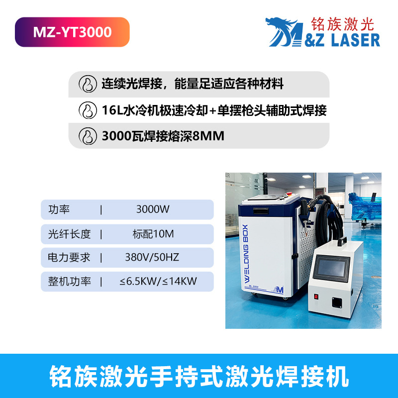 Máquina de soldadura láser portátil tres en uno para soldar y limpiar moldes de hierro y acero inoxidable, soldador láser portátil de grado industrial. image 18